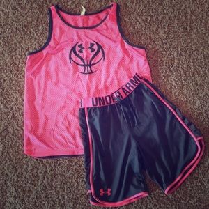 Under Armour Basketball tank and shorts